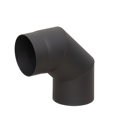 Отвод LAVA (конструкционная сталь 2мм, черный) 90* диаметр дымохода: 150 мм