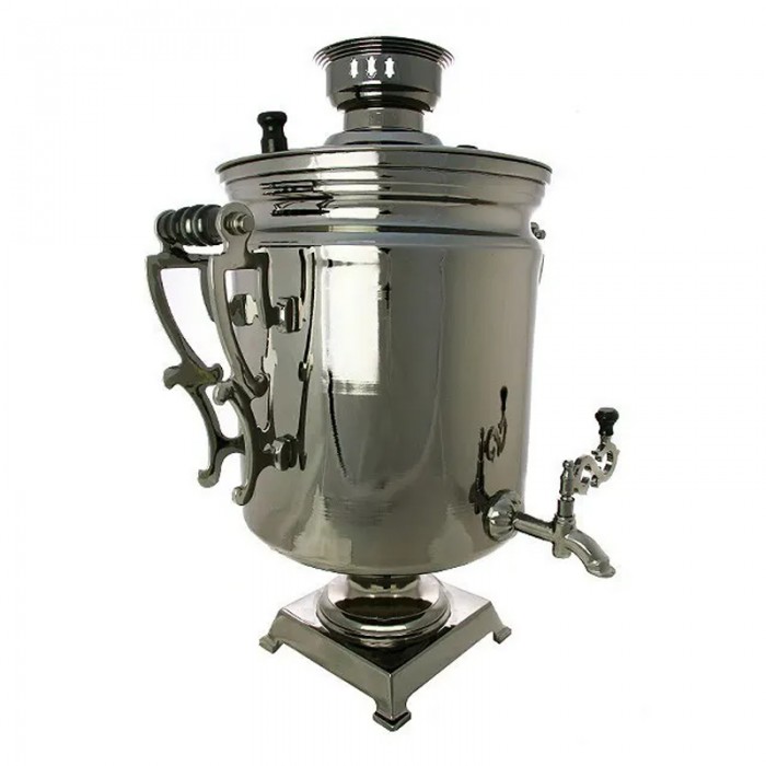 Самовар электрический с автоотключением 45 л «Трактирный» никелированный