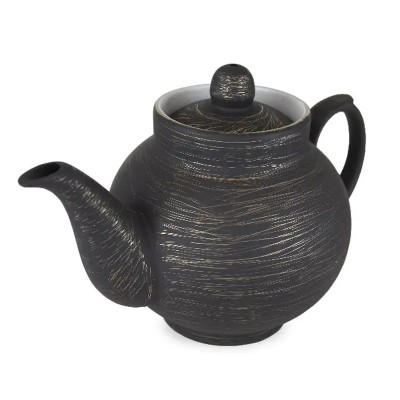 Заварочный чайник с декором «Кракелюр» фарфор