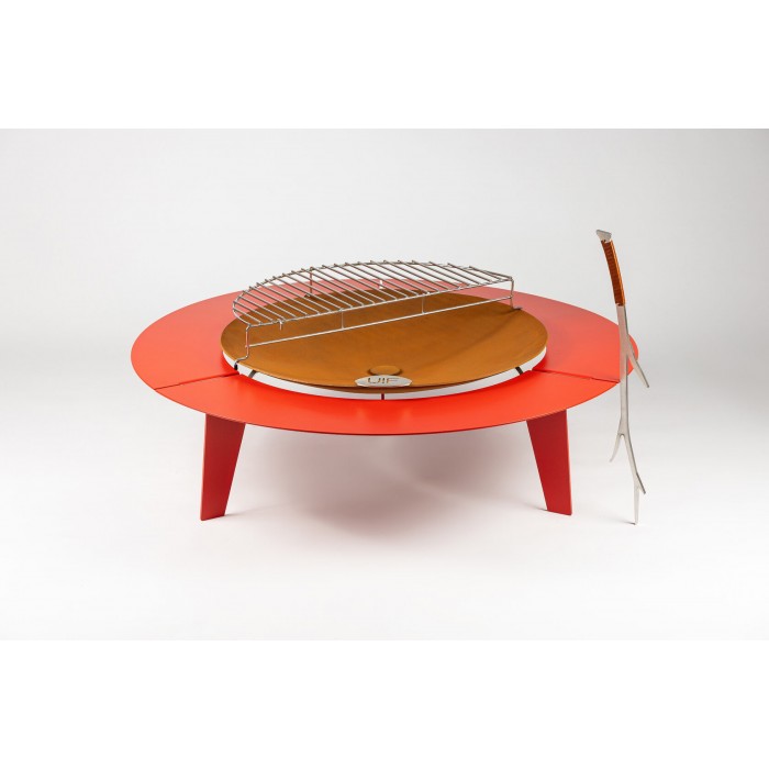 Комплект 7в1 с чашей для костра Up!Flame STEEL CUP 1200 UNIQ red