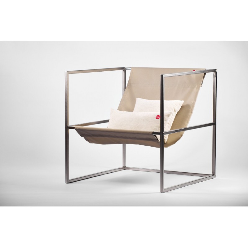 Кресло Up!Flame Tess Outdoor Chair stainless/beige textile
