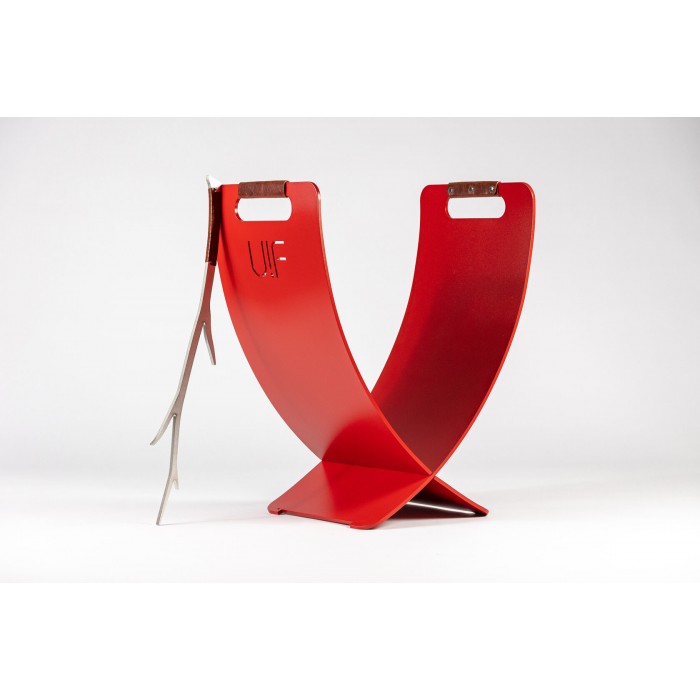 Дровница UP!FLAME Outdoor Firewood Holder FS red