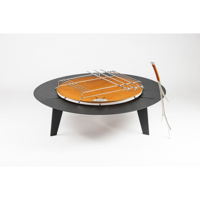 Комплект 6в1 с чашей для костра Up!Flame STEEL CUP 1000 UNIQ black