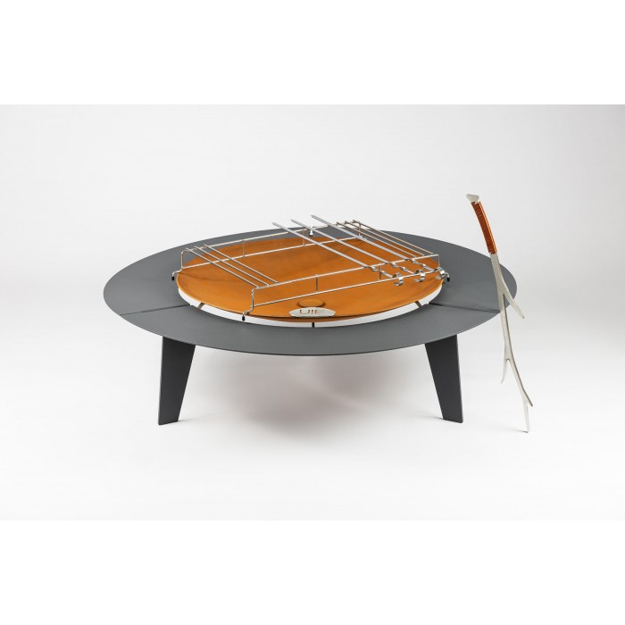 Комплект 6в1 с чашей для костра Up!Flame STEEL CUP 1000 UNIQ grey