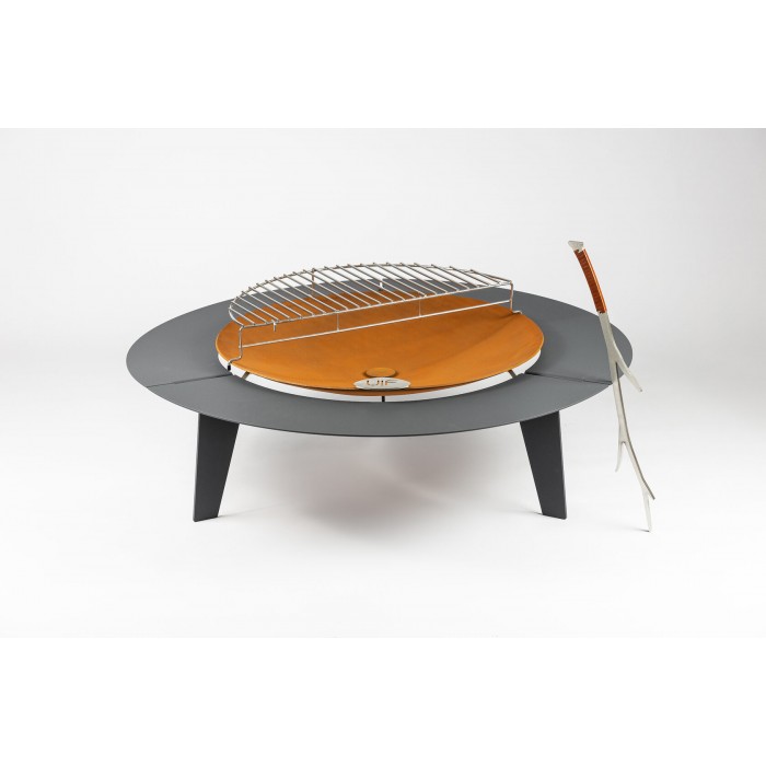 Комплект 6в1 с чашей для костра Up!Flame STEEL CUP 1000 UNIQ grey