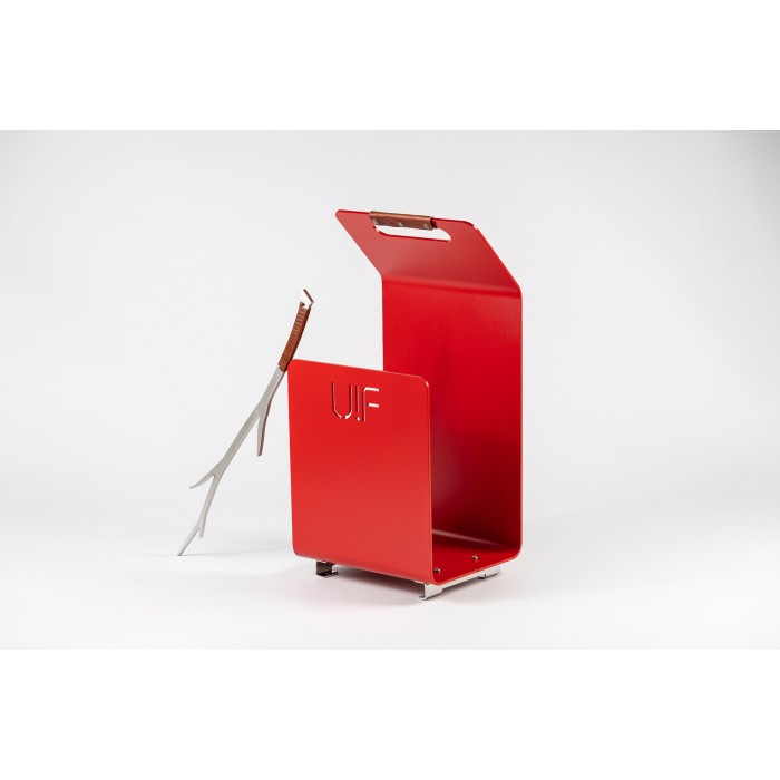 Дровница UP!FLAME Outdoor Firewood Holder FN red
