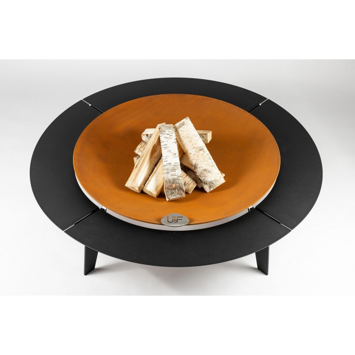Комплект 7в1 с чашей для костра Up!Flame STEEL CUP 1200 UNIQ black