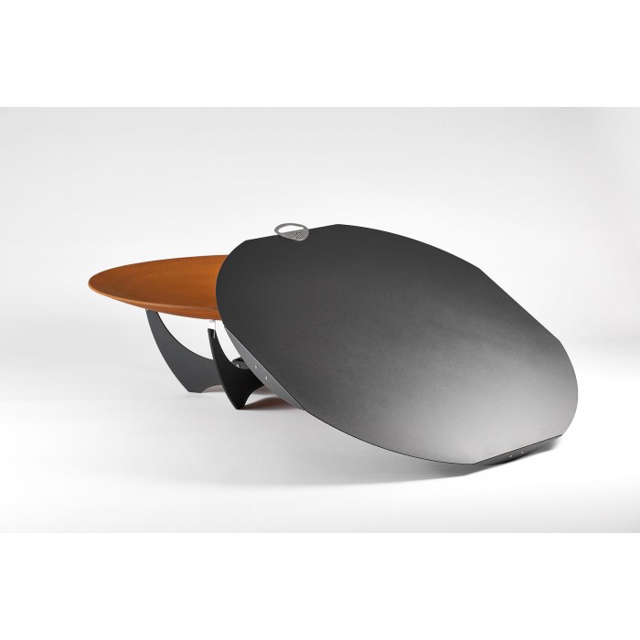 Комплект 5в1 с чашей для костра Up!Flame STEEL CUP 850 PREMIER oxi/black