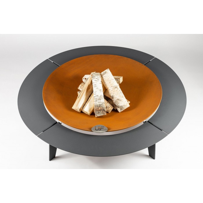 Комплект 7в1 с чашей для костра Up!Flame STEEL CUP 1200 UNIQ grey
