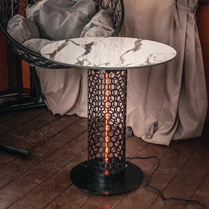 Стол с подогревом Hottable R1003 afyon marble