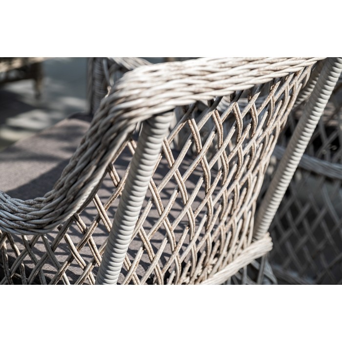 "Латте" плетеное кресло из искусственного ротанга, цвет бежевый