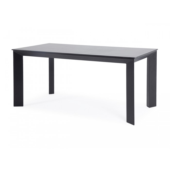 "Венето" обеденный стол из HPL 240х100см, цвет "серый гранит", каркас черный