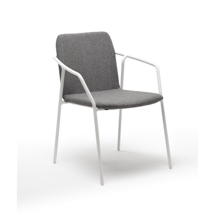 "Марокко" стул из текстилена nanotex, алюминиевый каркас, цвет серый