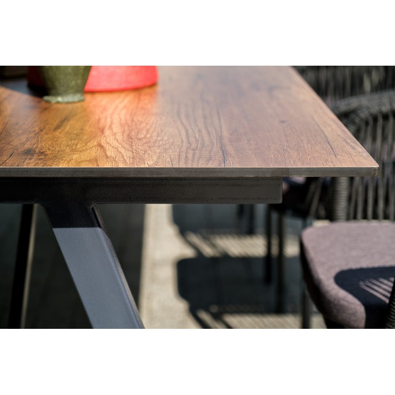 "Рио" стол из HPL 300х100см, цвет столешницы "дуб"