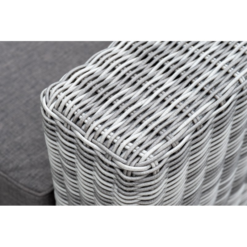 "Боно" кресло из искусственного ротанга, цвет серый