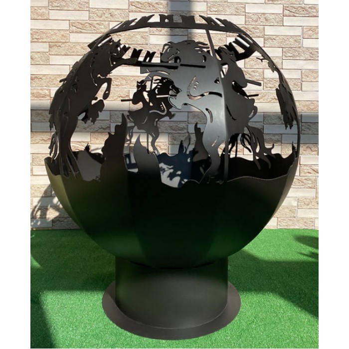 Костровая чаша-сфера IRONOVA "Всадники" ⌀ 800 4мм