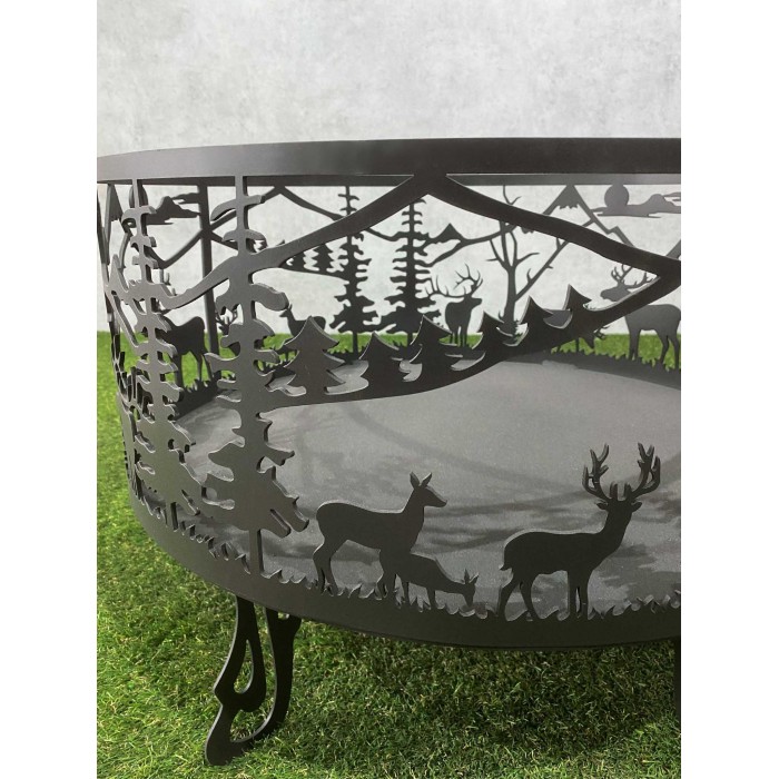 Костровая чаша IRONOVA "Олени в лесу" ⌀ 600 3мм