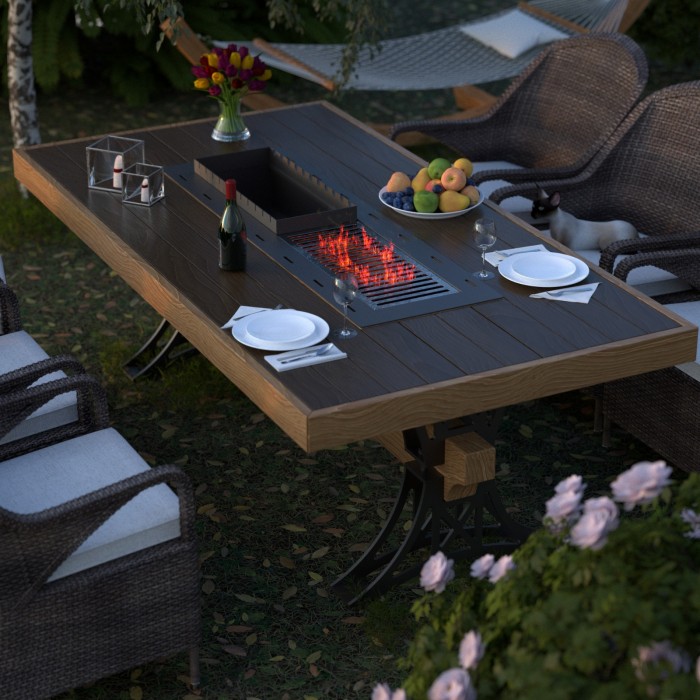 Гриль-стол «Кавказ» 2300мм