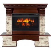 Каминокомплект Aberdeen - Темный дуб с очагом Vision 26 EF LED 3D FX