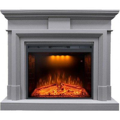Каминокомплект Coventry Grey - Серый с очагом Emerald 28
