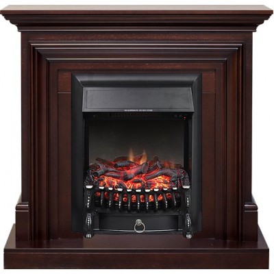 Каминокомплект Bradford - Темный дуб с очагом Fobos FX Black