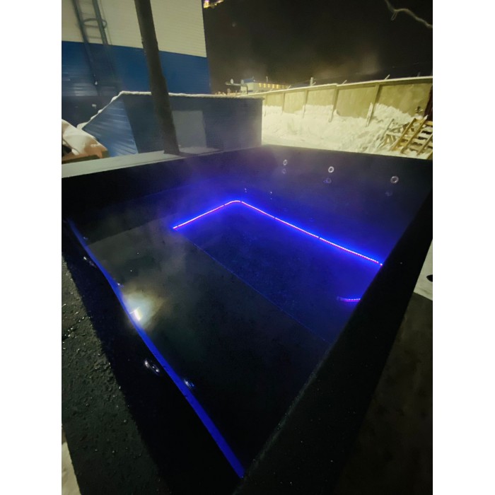 Фурако Ладога 2500*2500мм квадратная с интегрированной печью Elbrus Grill Термоясень