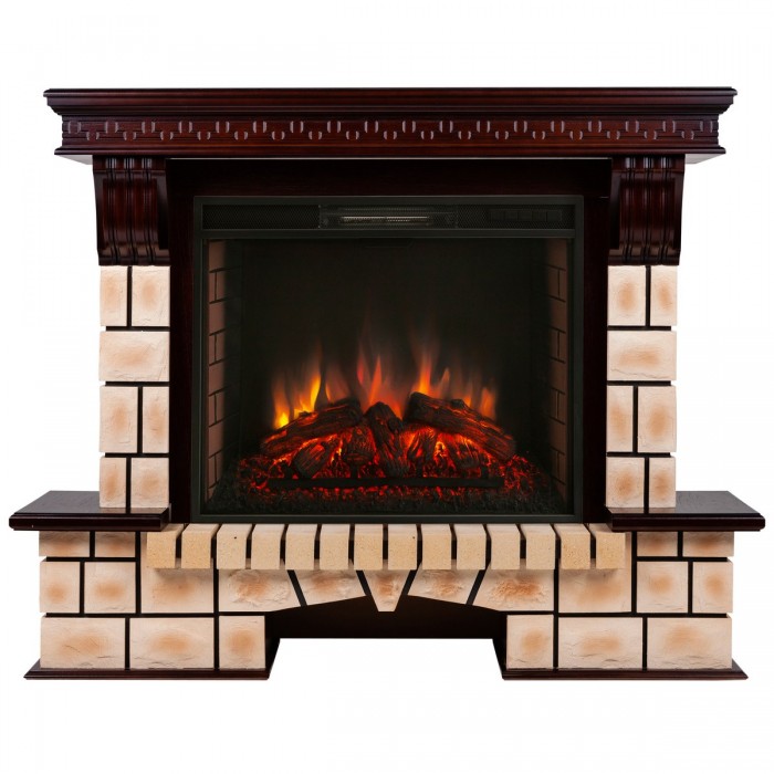 Электрокамин RealFlame Stone Brick 26 AO с Epsilon 26 S IR