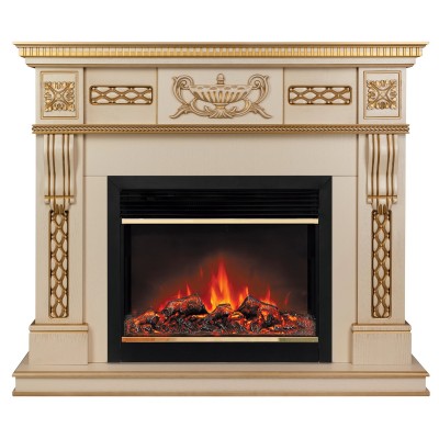 Электрокамин RealFlame Corsica Lux WT с Moonblaze LUX BR