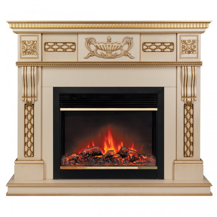 Электрокамин RealFlame Corsica Lux WT с Moonblaze LUX BR