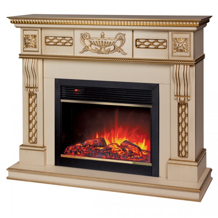 Электрокамин RealFlame Corsica Lux WT с Moonblaze LUX BR