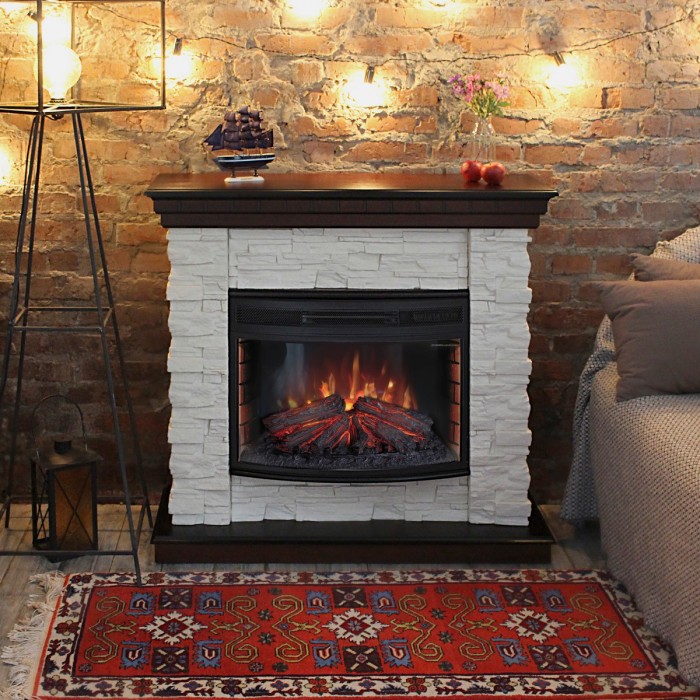 Электрокамин RealFlame Elford Corner 25 AO с FireField 25 SIR