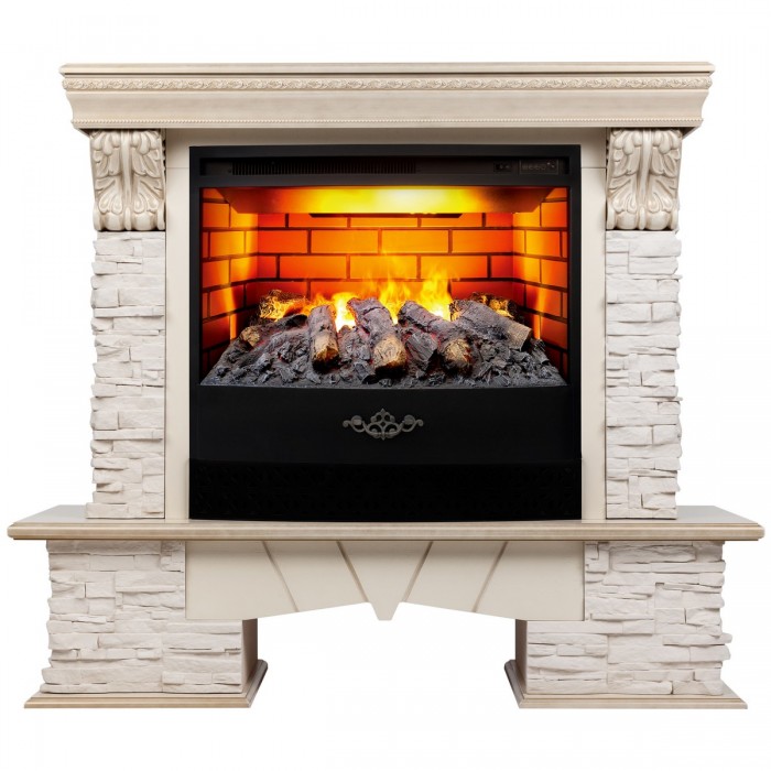 Электрокамин Rockland Lux 25/25,5 WT с очагом 3D Firestar 25,5
