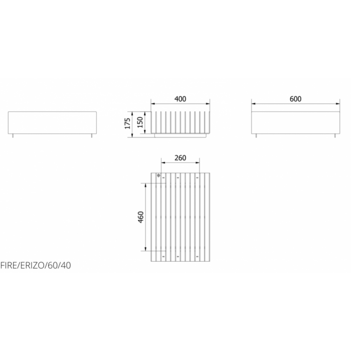 Очаг для костра ERIZO/60/40