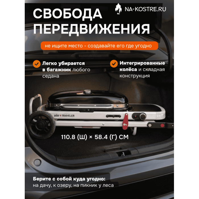 Газовый гриль Weber Traveler 9010033