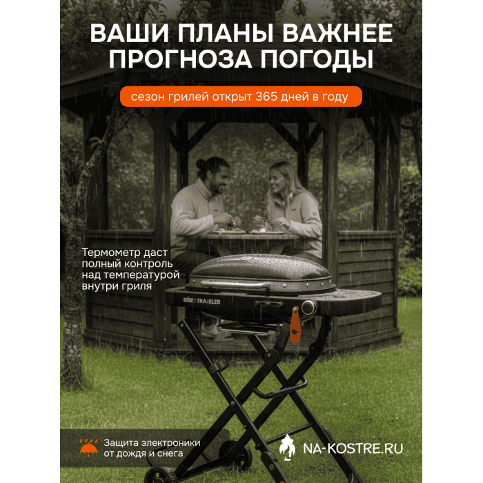 Газовый гриль Weber Q 1200 с подставкой 1501085