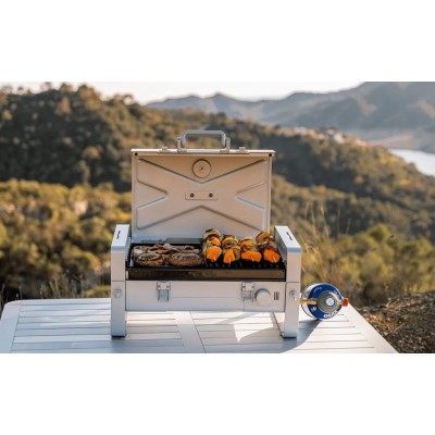 Портативный газовый гриль Karbo Grill X1 Natural Grey