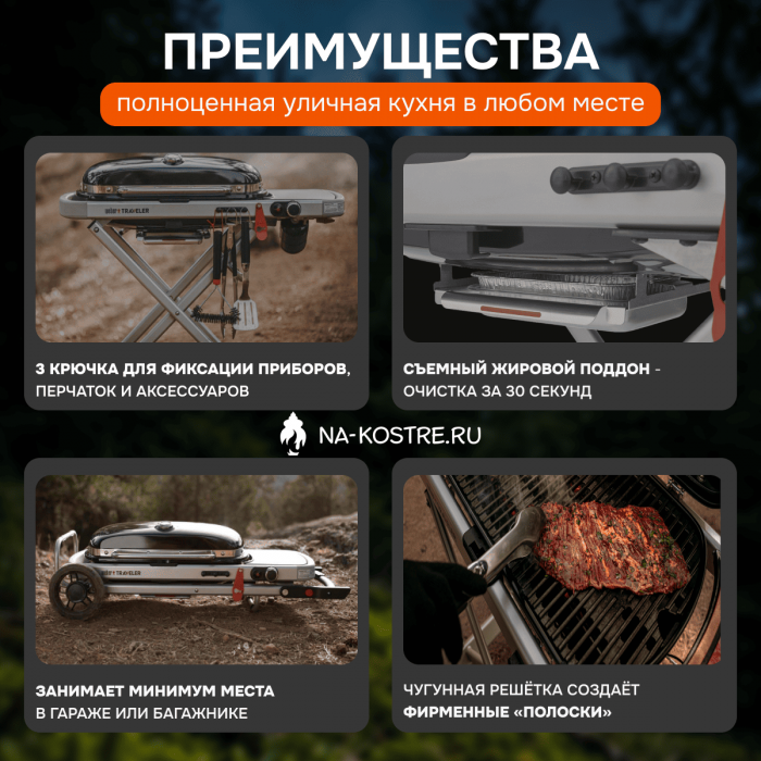 Газовый гриль Weber Traveler 9010033