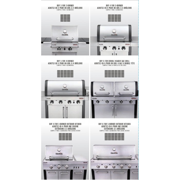 Решетка+пластина Char-Broil Infrared на Professional 2-3-4 2015+ года