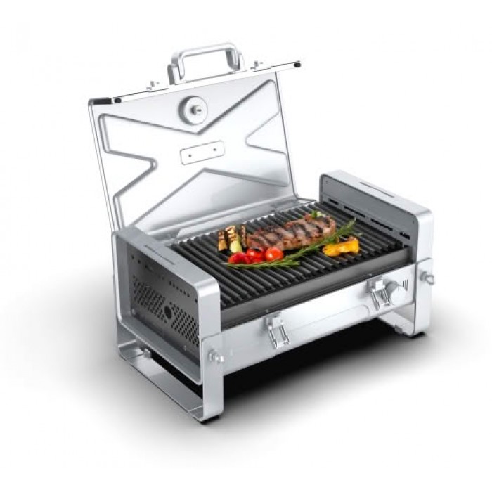 Портативный газовый гриль Karbo Grill X1 Natural Grey