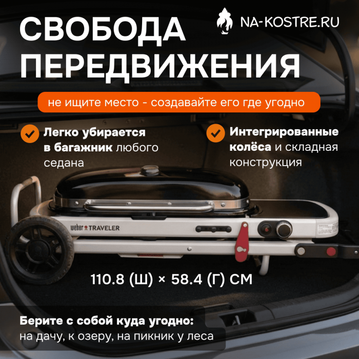 Газовый гриль Weber Traveler 9010033