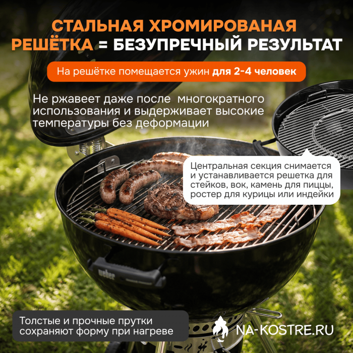 Угольный гриль Weber Master-Touch GBS Premium E-5770 57 cm 17301004