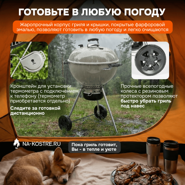 Угольный гриль Weber Master-Touch GBS SMOKE 57 cm 1502203
