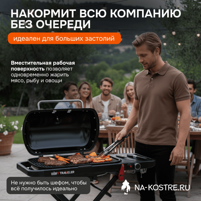 Газовый гриль Weber Traveler 1501742