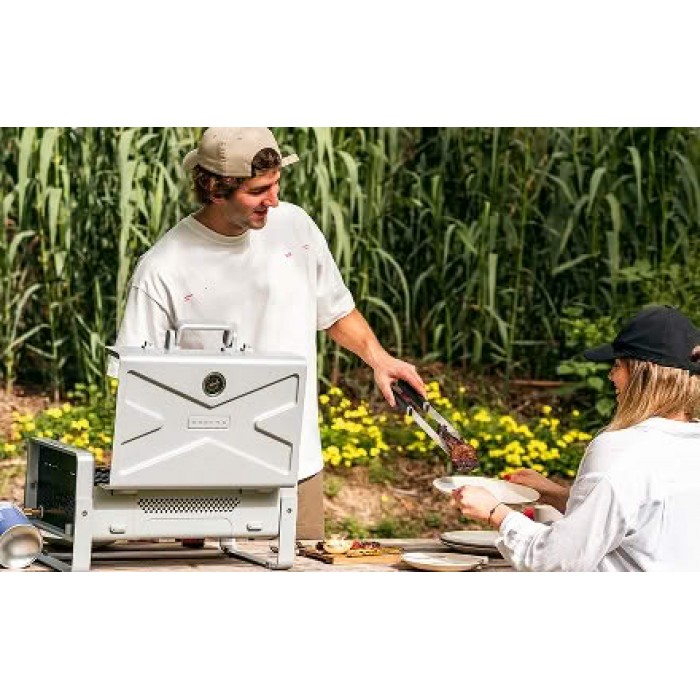 Портативный газовый гриль Karbo Grill X1 Natural Grey
