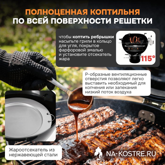 Угольный гриль Weber Master-Touch GBS Premium E-5770 57 cm 17301004