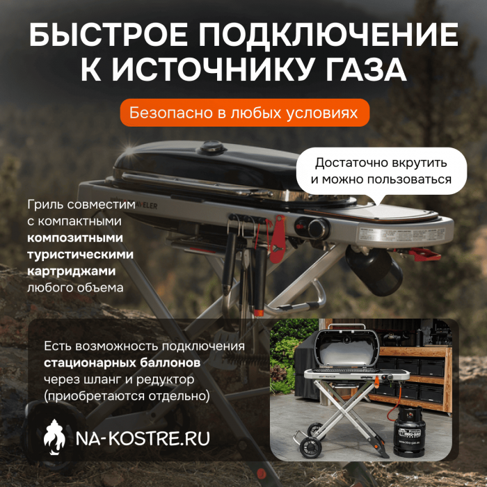 Газовый гриль Weber Traveler 9010033