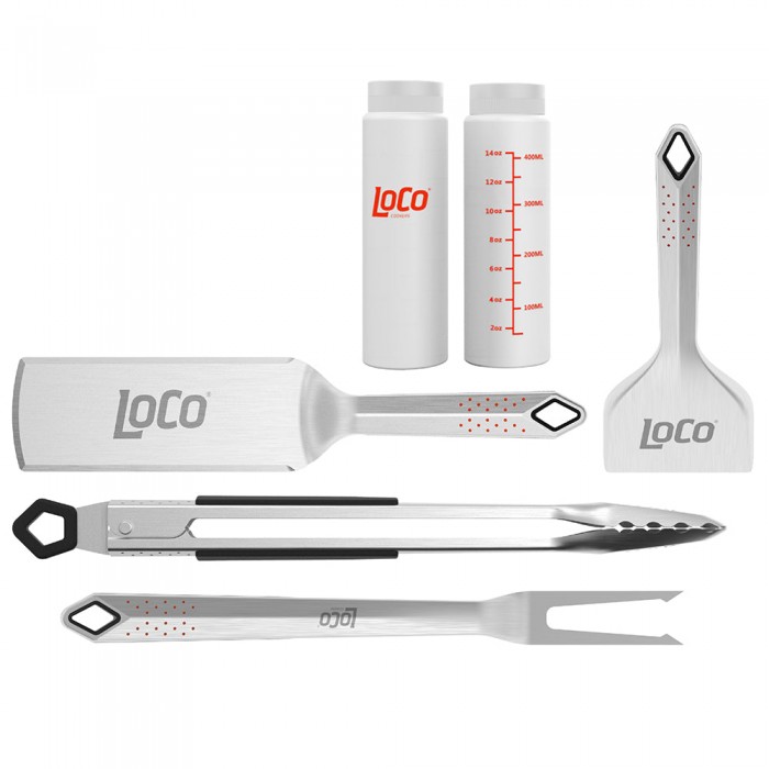 Набор фирменных аксессуаров LOCO CHEF SET (silver)