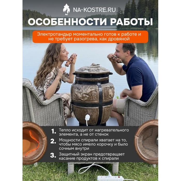 Тандыр Барельеф Лось электрический
