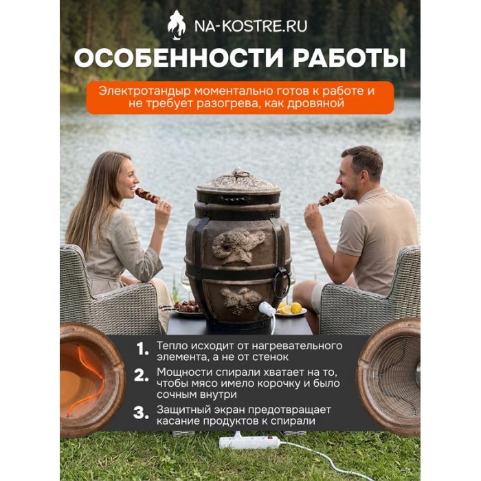 Тандыр Барельеф Баран электрический