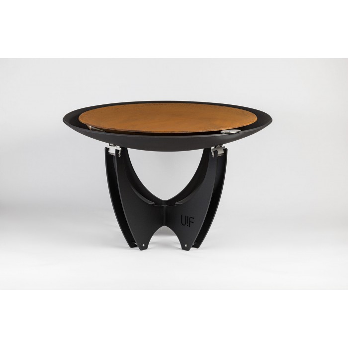 Двойная чаша для костра UP!FLAME DOUBLE STEEL CUP 1000 black/oxi & High base
